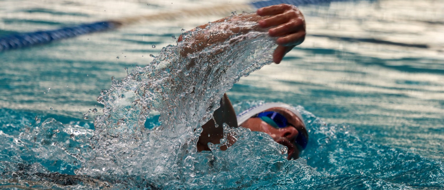 Philip swimming in the SA Masters Nationals